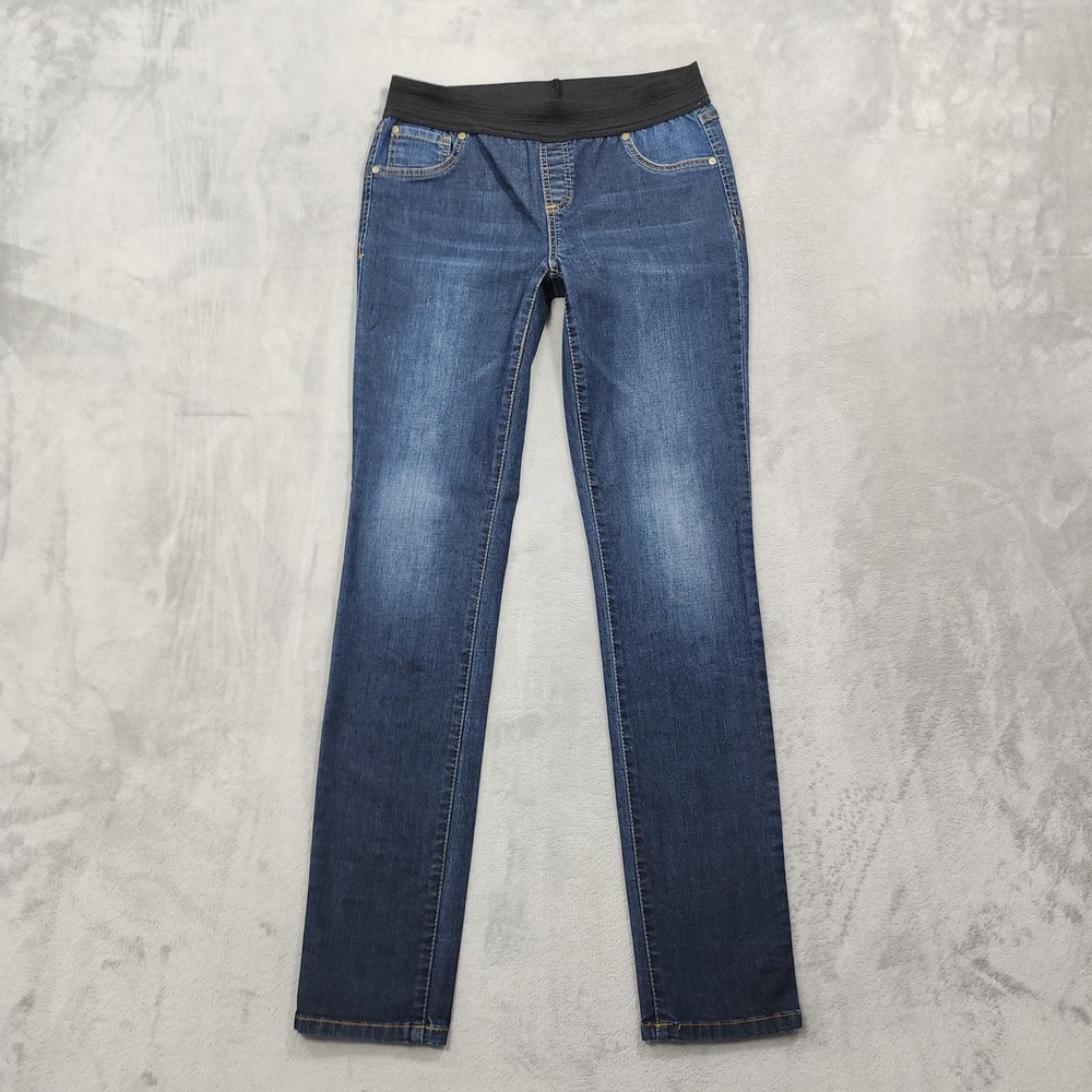 INC International Concepts Jeans Womens 6 Blue Mid Rise Slim Jegging Stretch